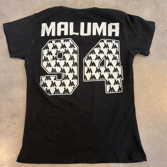 MALUMA 94 Baby Fame Tour Black Dirty Boy Latin pretty boy don Juan concert M tee - Picture 4 of 4